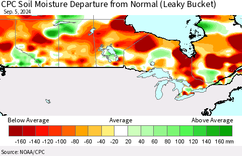 Calculated Soil Moisture Anomoly