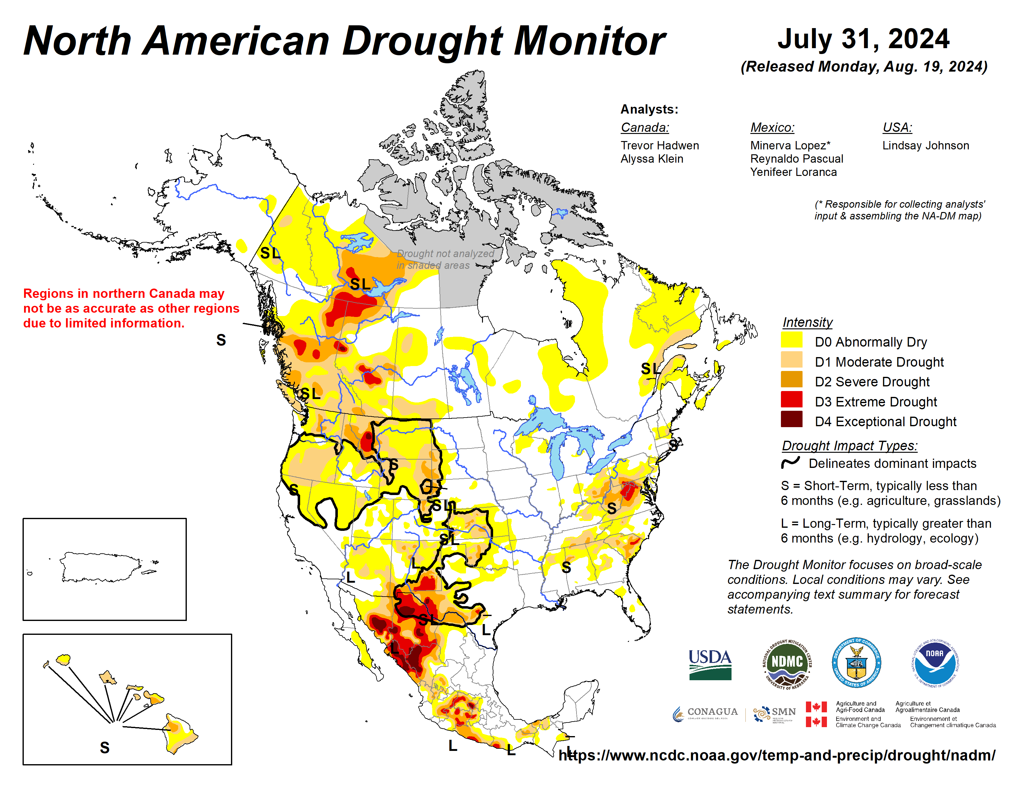 NA Drought Monitor