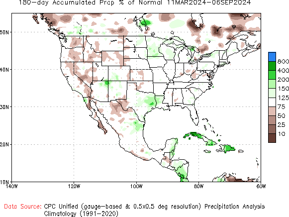 180-Day Normal Precipitation