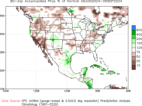 90-Day Normal Precipitation