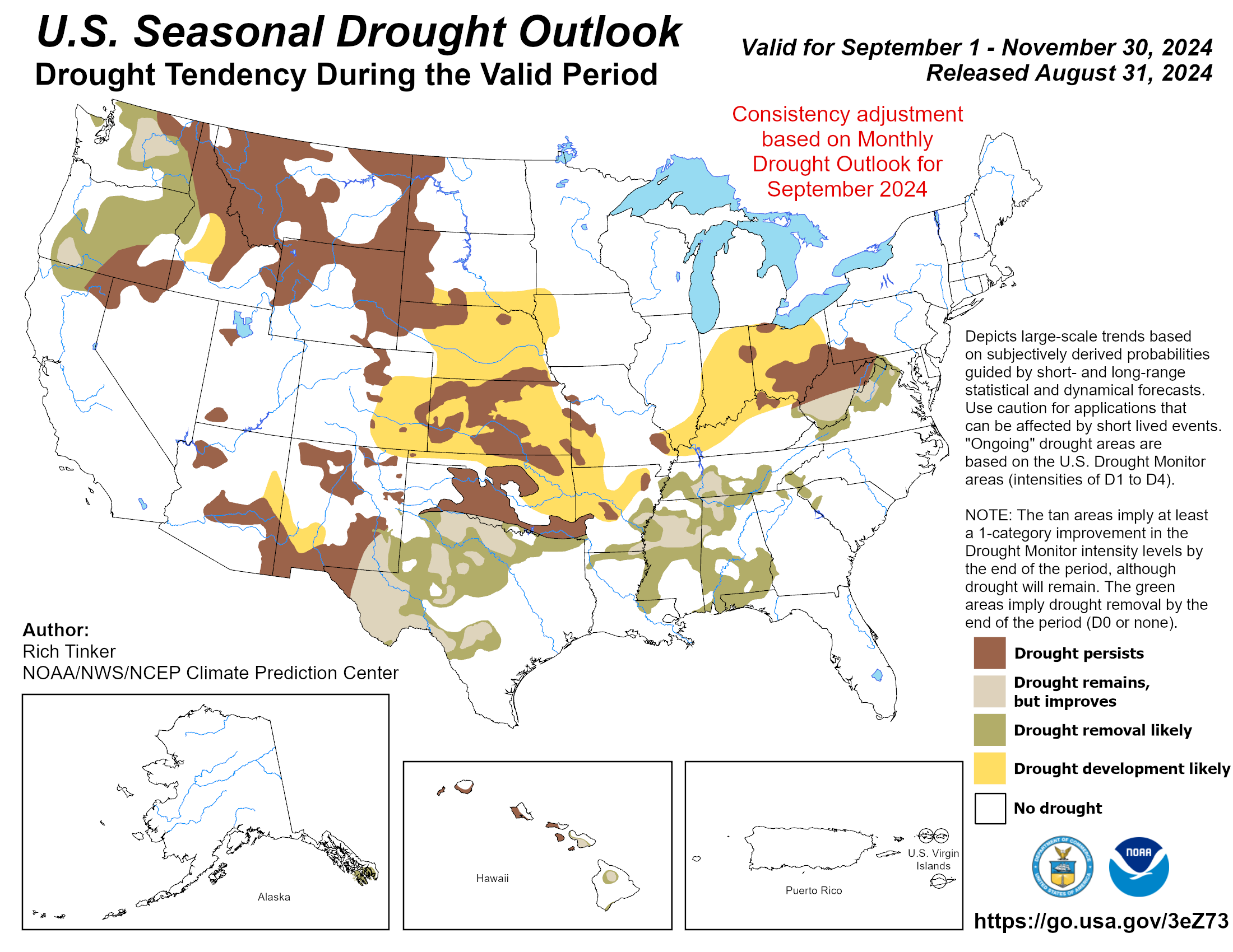 US Seasonal Drought Outlook