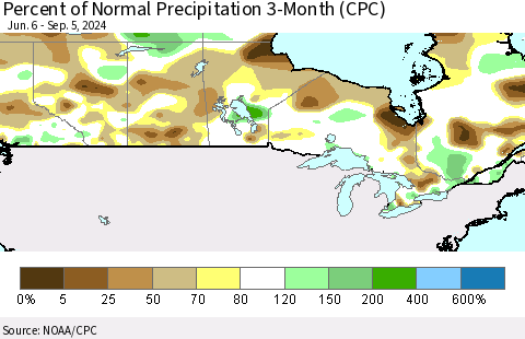 Percent of Normal Precipitation 3-Month