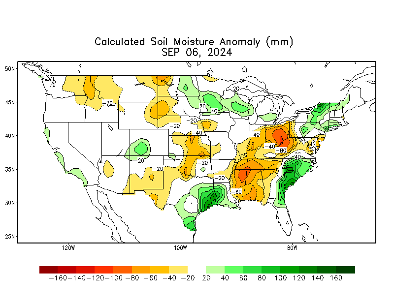 Calculated Soil Moisture Anomoly