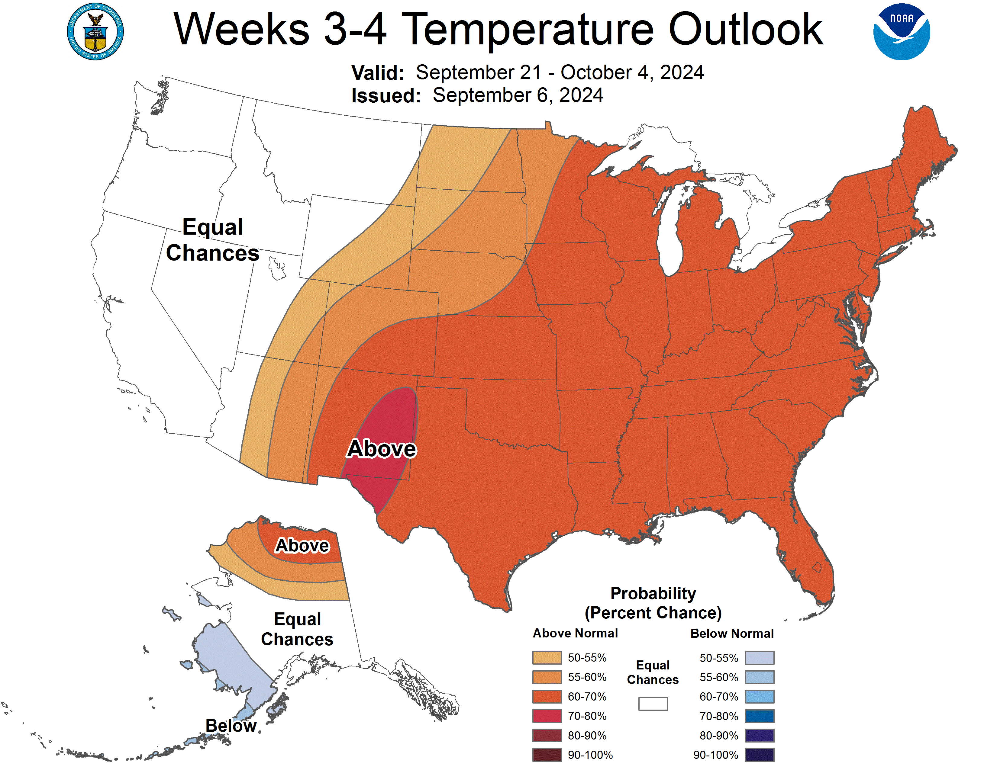 Weeks 3-4 Temperature Outlook